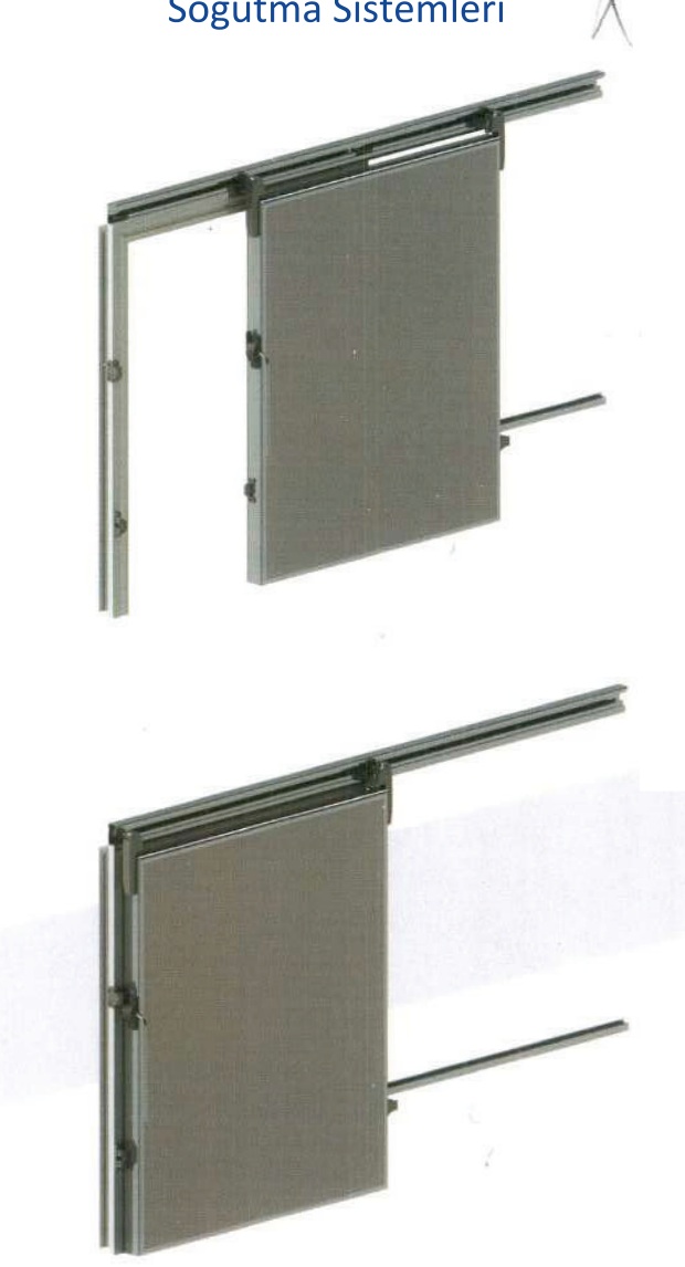 Sliding-door family, not one model code. Part of the printed size chart is hidden, so opening sizes are not listed.